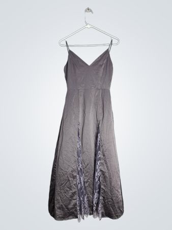 Gray Spaghetti Strap Dress