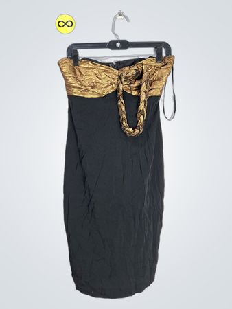 Black and Gold Dress