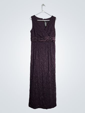 Kathy Robero Purple Lace Dress