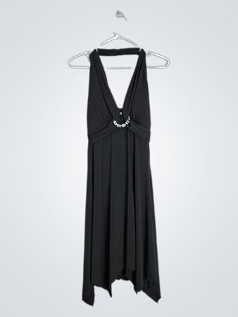 My Michelle Black Halter Neck Mini Dress
