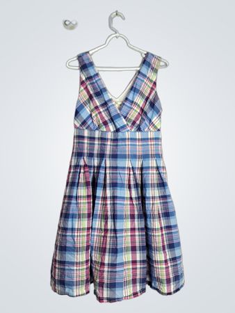 Plaid Sleeveless Dress
