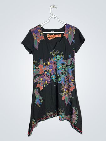Desigual Black Floral Dress