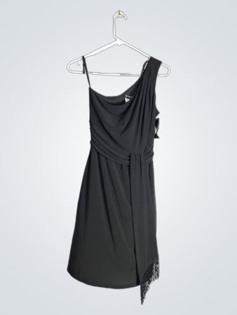 MSK Black One-Shoulder Mini Dress