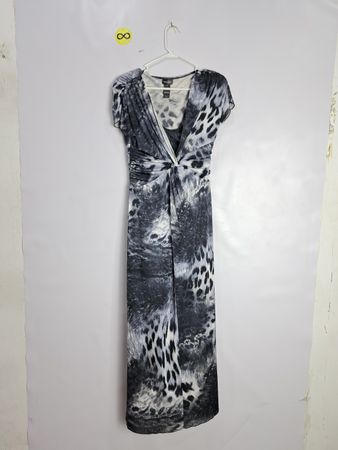 Bisou Bisou Leopard Print Wrap Maxi Dress