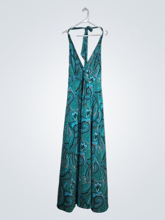 Green Paisley Maxi Dress