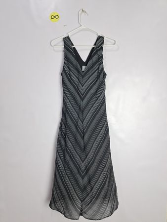 Black and White Striped Dress