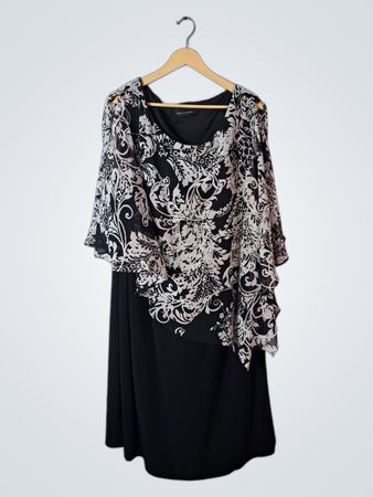 Black and White Floral Dress