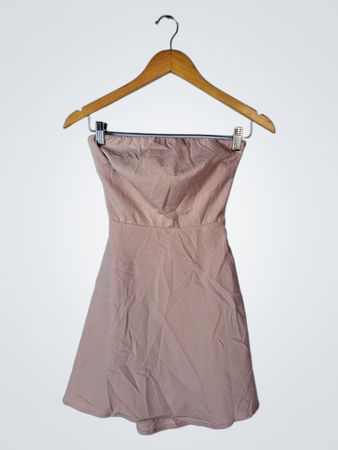 Pink Strapless Dress