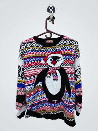 Blush Penguin Sweater
