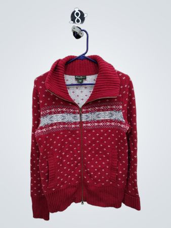 Eddie Bauer Red Knit Sweater