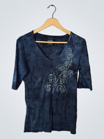 Cocomel Dark Blue Embellished Top