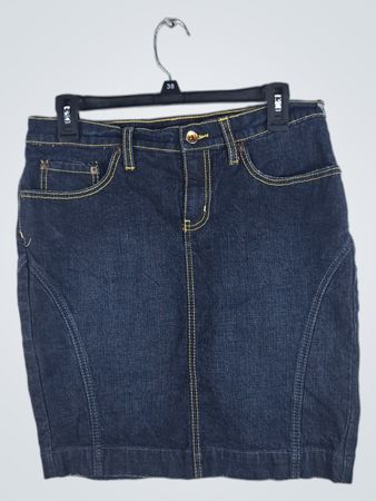 Dark Blue Denim Skirt