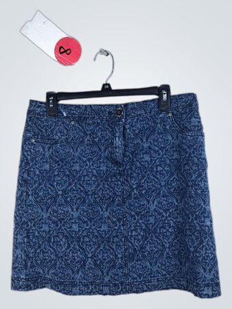 Karen Scott Petites Blue Skirt