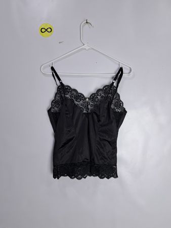Black Lace Trim Camisole