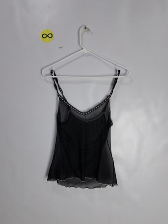 Black Sheer Top