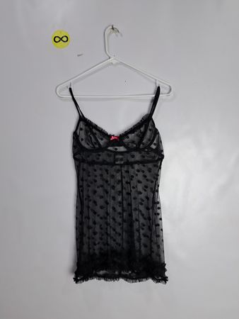 APT.9 Black Polka Dot Lace Bralette