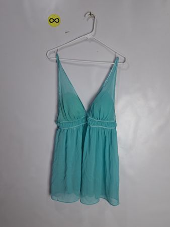Teal Spaghetti Strap Dress