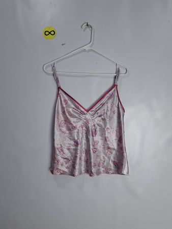 Pink Satin Camisole