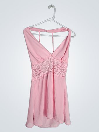 Pink Lace Chemise