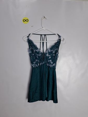 Unbranded Emerald Green Lace Cami Top