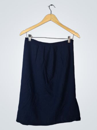 Jones New York Navy Wool Skirt