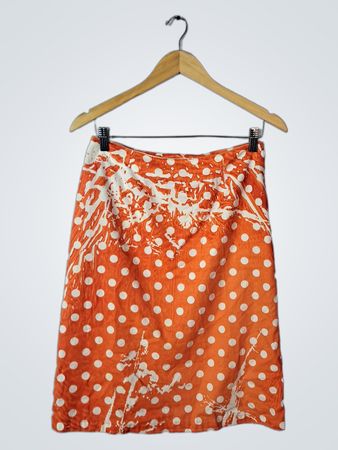 Chocolat Orange Polka Dot Skirt
