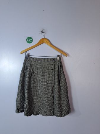 Jones New York Houndstooth Pleated Mini Skirt