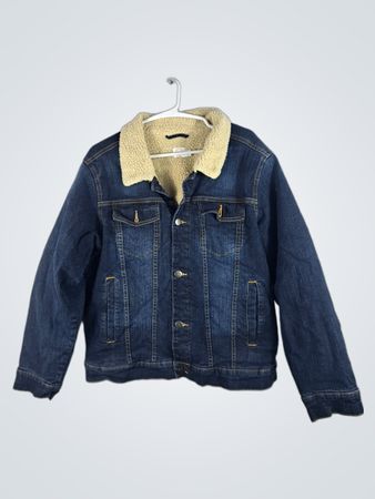 Denim Jacket with Sherpa Lining