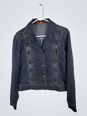 Bison Flower Denim Jacket