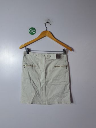 Ann Taylor Loft Beige Stretch Mini Skirt