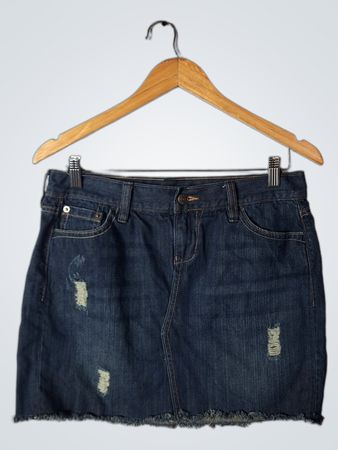 Dark Blue Denim Skirt