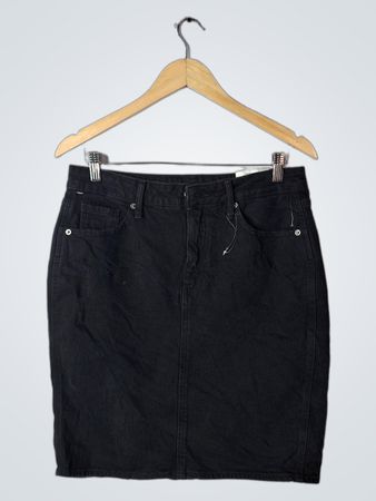 Old Navy Black Denim Mini Skirt