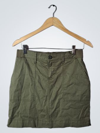 Lee Olive Green Cargo Mini Skirt