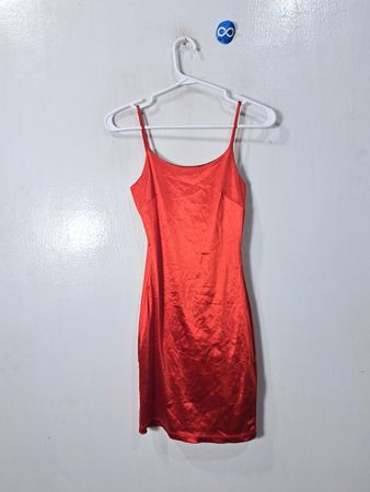 Red Satin Dress