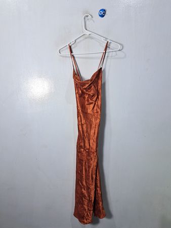 Copper-colored dress
