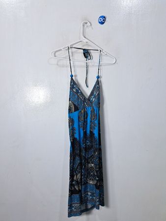 Blue Paisley Dress