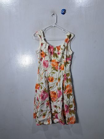 London Times Floral Sleeveless Dress