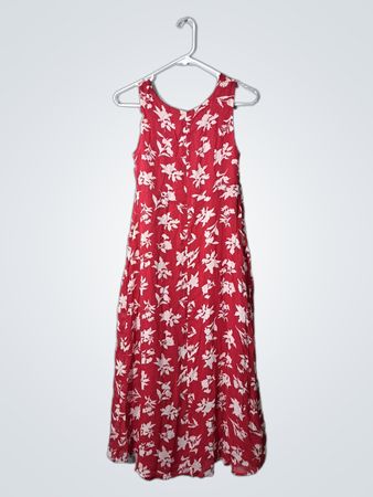Red Floral Dress