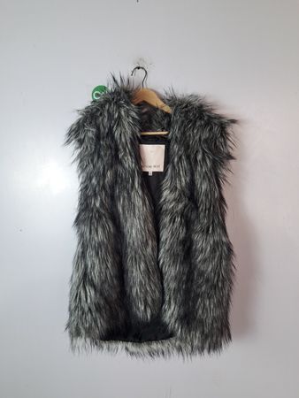 Sunday Best Gray Fur Vest