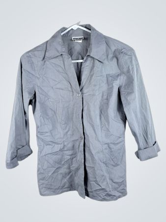 Allison Taylor Gray Button-Down Shirt