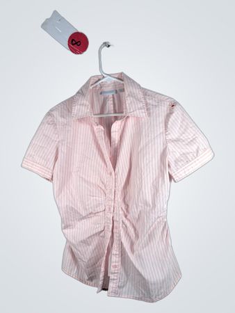 Pink Striped Button-Down Shirt