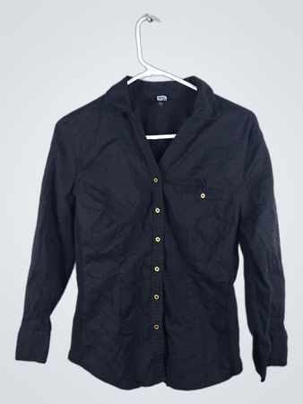 Black Button-Down Shirt