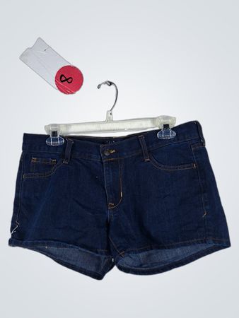 Dark Blue Denim Shorts