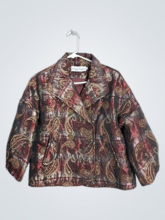 Dizzy Lizzie Double-Breasted Paisley Jacket