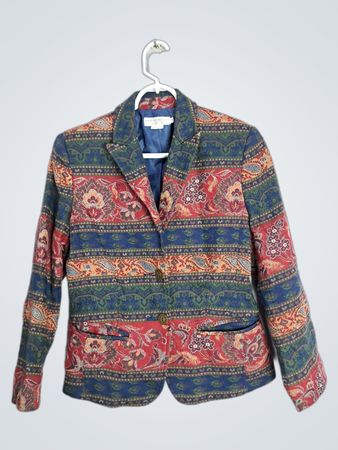 Napa Valley Petite Paisley Blazer
