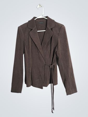 Courtenay Brown Corduroy Wrap Blazer