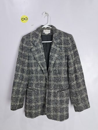 Gantos Gray Plaid Blazer
