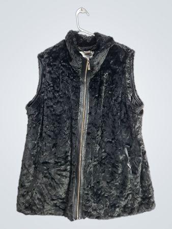 Dennis Basso Black Fur Vest