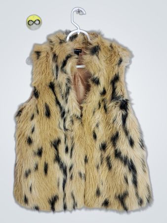 New Directions faux fur vest