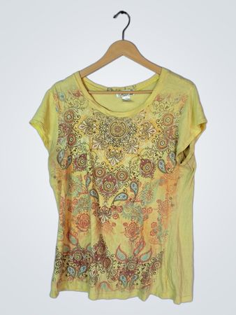 Yellow Paisley T-Shirt